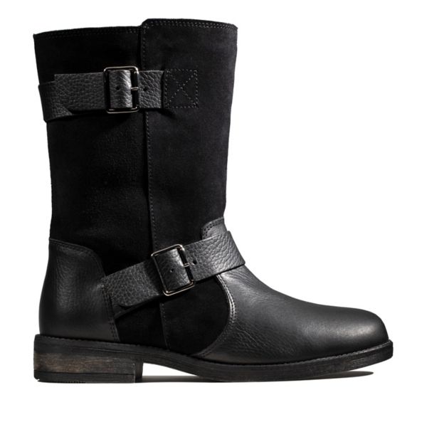 Clarks Womens Demi Flow Ankle Boots Black | CA-4297613